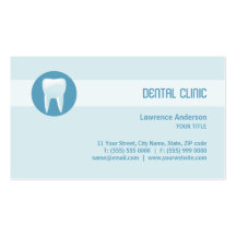 Carte de visite dentaire de clinique/dentiste