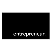 Carte de visite d'entrepreneur