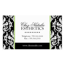Carte de visite d'Esthetician