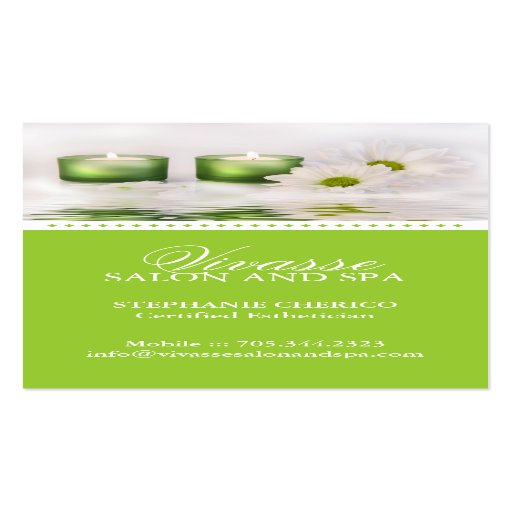 Carte de visite d'Esthetician
