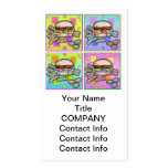 CARTE DE VISITE d'HAMBURGER d'art de bruit