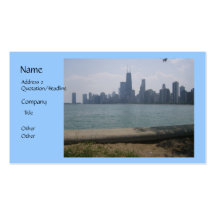Carte de visite d'horizon de Chicago