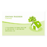 Carte de visite d'immobiliers/constructions