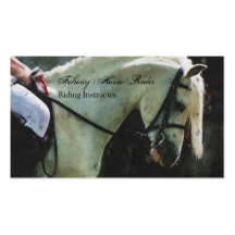 Carte de visite d'instructeur d'équitation