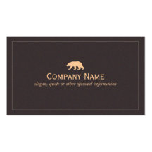 Carte de visite d'ours