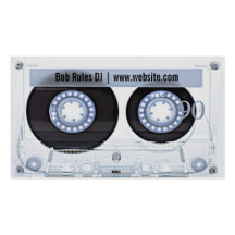 Carte de visite du DJ de cassette audio