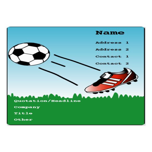 Carte de visite du football