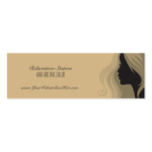 Carte de visite élégant à la mode de spa de salon 
