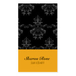 Carte de visite élégant de style de damassé