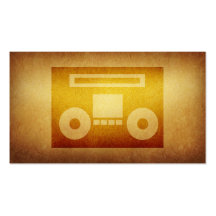 Carte de visite empaqueté de bande de disc-jockey 