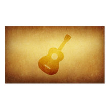 Carte de visite empaqueté de musicien de guitare d