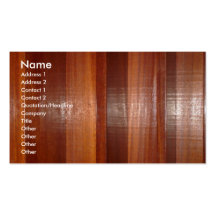 Carte de visite en bois