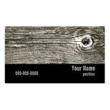 carte de visite en bois de texture