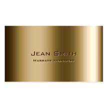 Carte de visite en bronze de thérapeute de massage