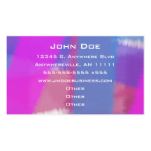 Carte de visite en pastel d'échantillon