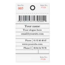 Carte de visite etiquette