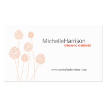 Carte de visite ÉTRANGE de FLEURS