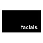 Carte de visite facial