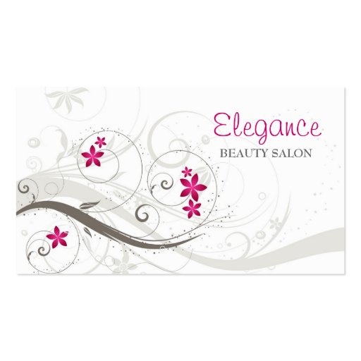 Carte de visite floral