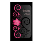 Carte de visite floral élégant de décor