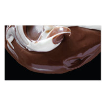 carte de visite fondu de chocolat