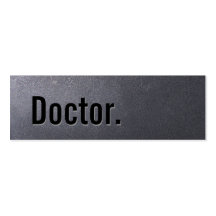 Carte de visite frais de docteur Mini de noir de c