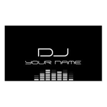 Carte de visite frais du DJ