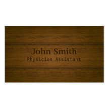 Carte de visite gravant en refief en bois d'assist