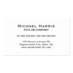 Carte de visite gris blanc élégant simple moderne