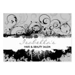Carte de visite grunge floral