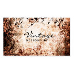 Carte de visite grunge floral