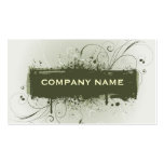 Carte de visite grunge floral