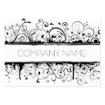 Carte de visite grunge floral