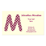 Carte de visite initial de M