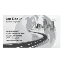 Carte de visite international de transport