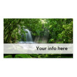 Carte de visite luxuriant simple de cascade