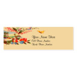 Carte de visite maigre floral victorien vintage