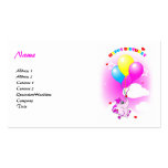 Carte de visite mignon de joyeux anniversaire d'él
