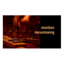 Carte de visite moderne de Horseshoeing
