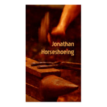 Carte de visite moderne de Horseshoeing