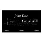 Carte de visite noir de photographe