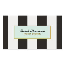 Carte de visite noir et blanc de boutique de rayur