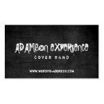 Carte de visite noir sale de tableau pour Band/DJ