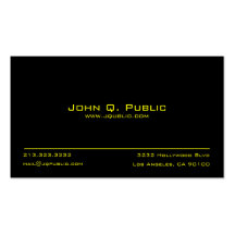 Carte de visite noir simple simple