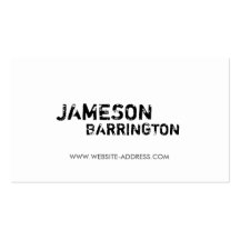 Carte de visite NOMMÉ TYPOGRAPHIQUE SALE de HIP