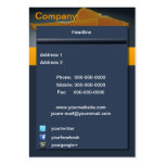 Carte de visite orange de minuit