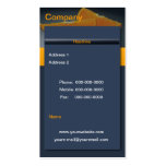 Carte de visite orange de minuit