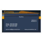 Carte de visite orange de minuit