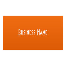 Carte de visite orange professionnel