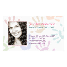Carte de visite personnalisé par babysitter